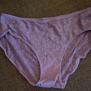 Ruby Ribbon Lavender Lace Bikini Panty